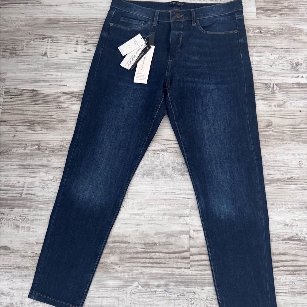 Banana Republic Zero Gravity Dark Blue Skinny Jeans Size 30 Short
